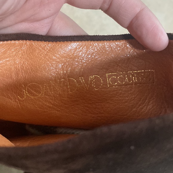 Joan & David Boots Knee High Brown Suede Block Heel 3” - Picture 6 of 6